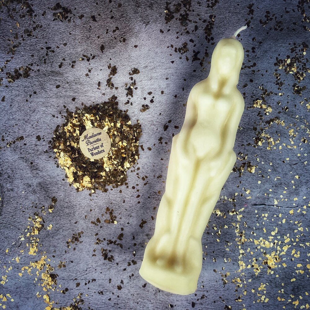 Beeswax Female Figural Spell Candle