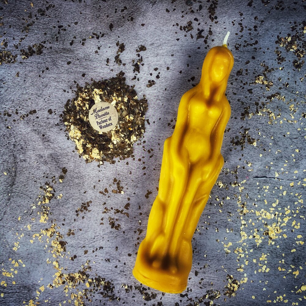 Beeswax Female Figural Spell Candle