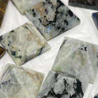 Rainbow Moonstone Pyramid 1"