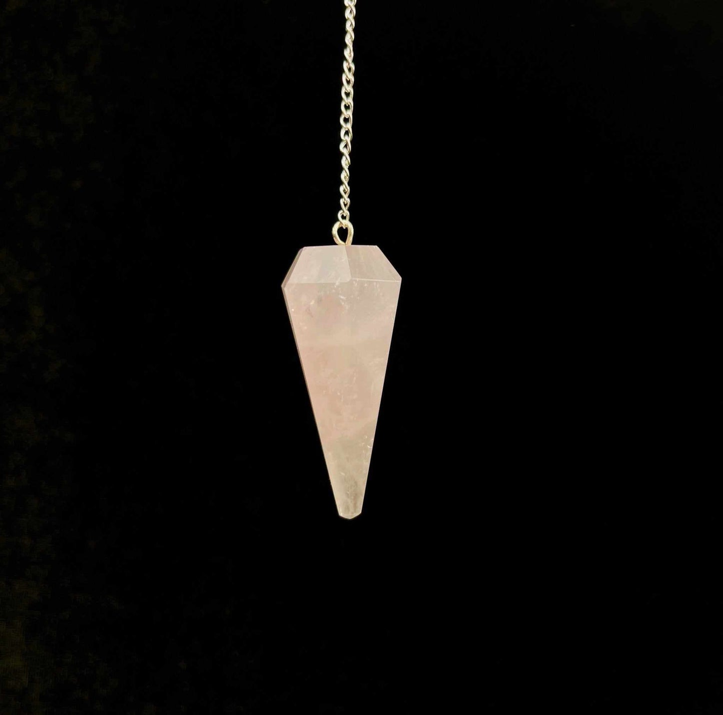 Rose Quartz Healing Pendulum for Love and Compassion