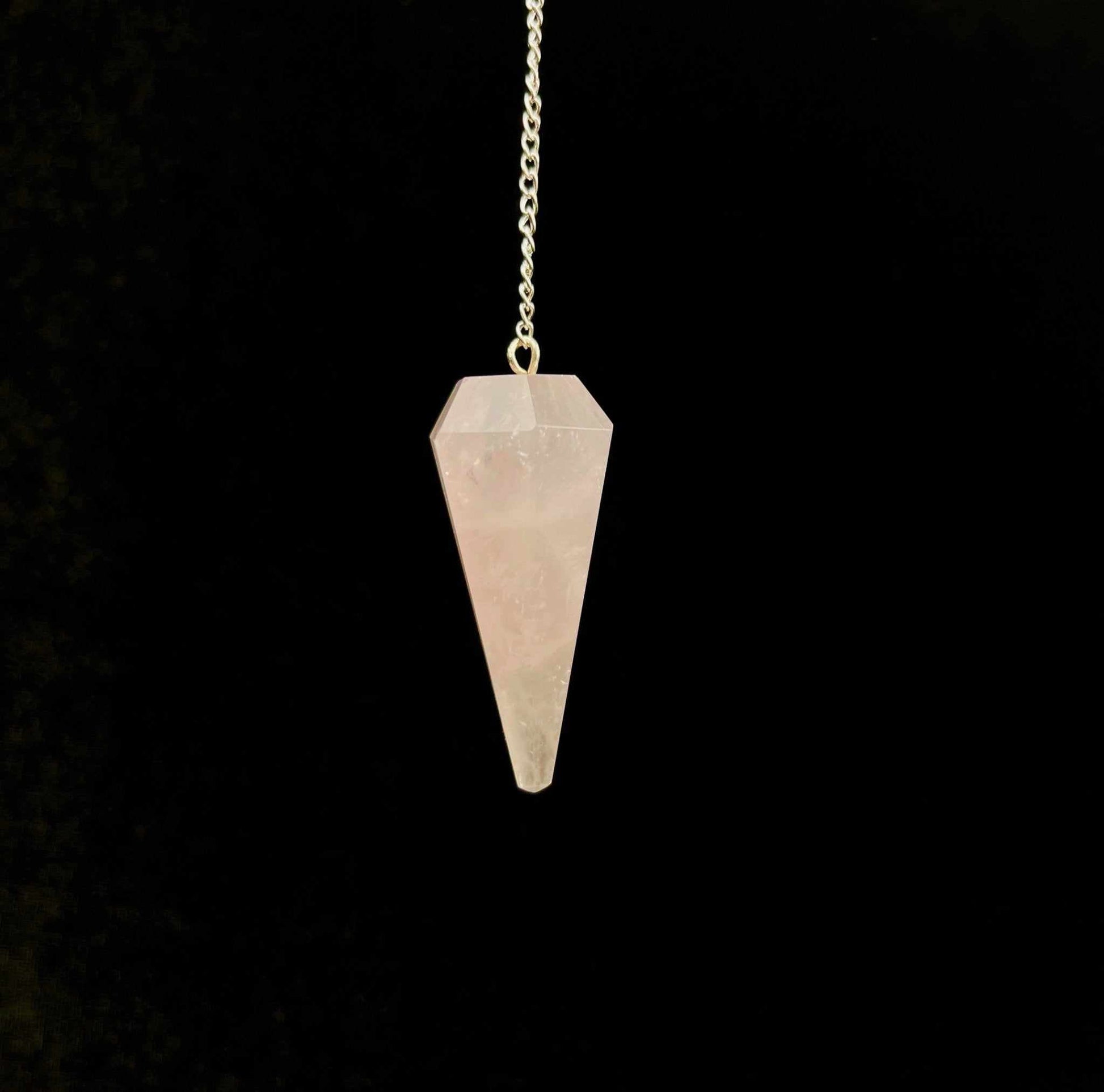 Rose Quartz Healing Pendulum for Love and Compassion