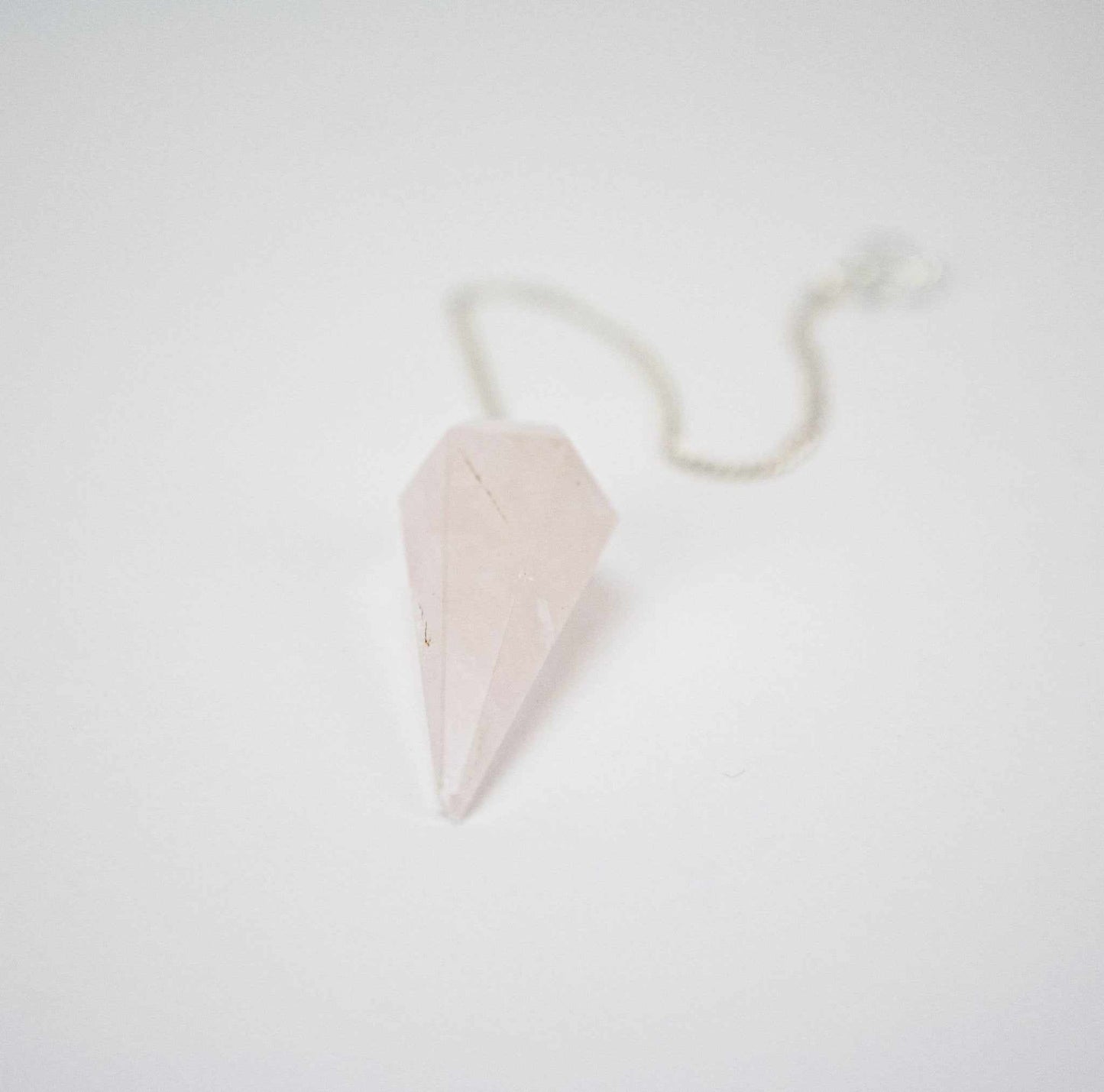 Rose Quartz Healing Pendulum for Love and Compassion