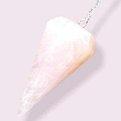 Rose Quartz Healing Pendulum for Love and Compassion