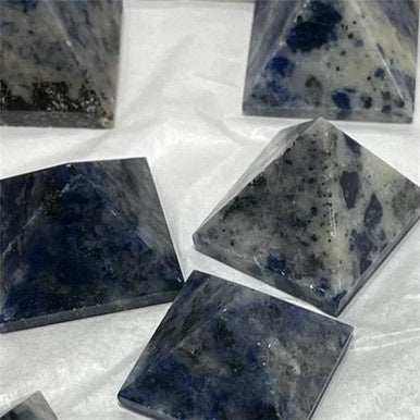 Premium Sodalite Crystal Pyramid for Intuition and Clarity
