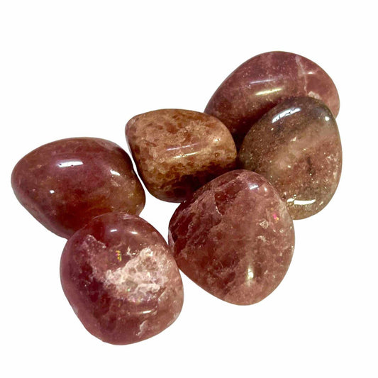 Strawberry Quartz Tumbled Stone for Love Healing
