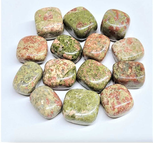Unakite Tumbled Pocket Stone for Growth and Harmony