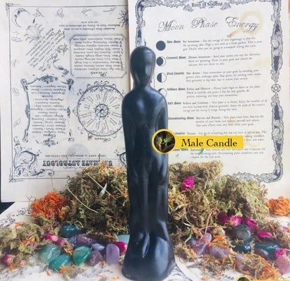 Female Male Figurine Ritual Candles in Assorted Colors