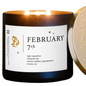 February Zodiac Candles With Personalized Astrology