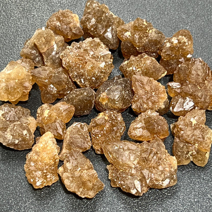 Small Citrine Crystal Clusters Rough From Morocco Untreated