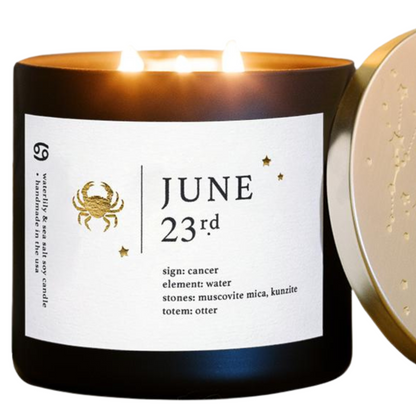June Birthdate Zodiac Candles with Astrology Guidance