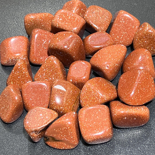 Red Goldstone Tumbled Stones (By The Piece Or Pound) Wholesale