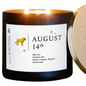 Personalized August Birthdate Zodiac Candle Insights