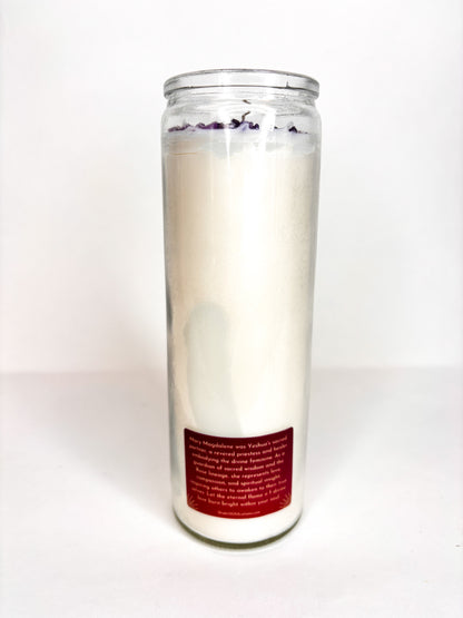 Mary Magdalene Crystal Altar Candle