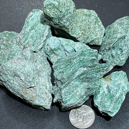 Green Fuchsite Rough Raw Stones (By The Piece or Pound) Wholesale