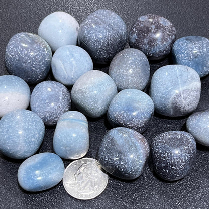 Blue Trolleite Tumbled Stones (Ascension Stone)(By The Piece or Pound) Gemstone Wholesale