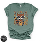 Fall Cartoon Raccoon Tee | Cute Autumn Trash Panda Graphic T-Shirt – detail product image