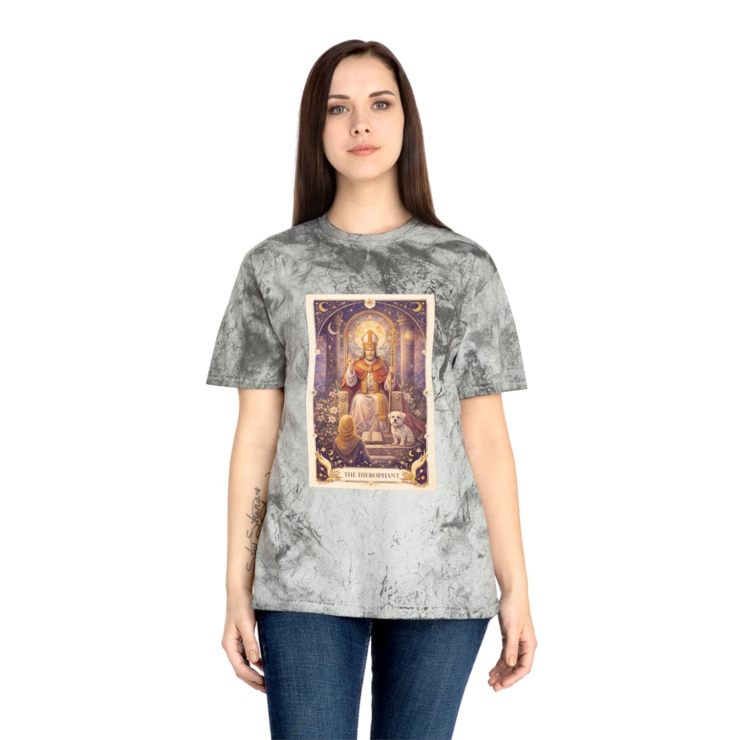 The Hierophant Tarot Color Blast Tee