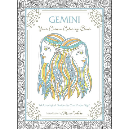 Gemini Adult Coloring Book for Relaxation and Healing