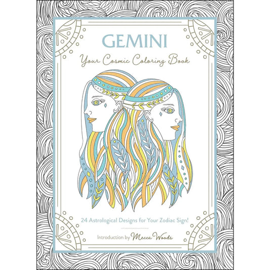 Gemini Adult Coloring Book for Relaxation and Healing