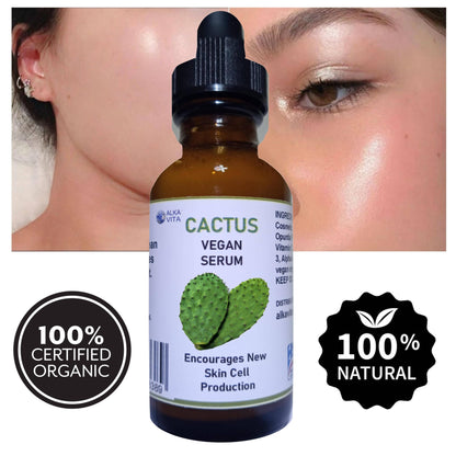 Anti-Aging Cactus Vegan Serum | New Face Skin Cell Production