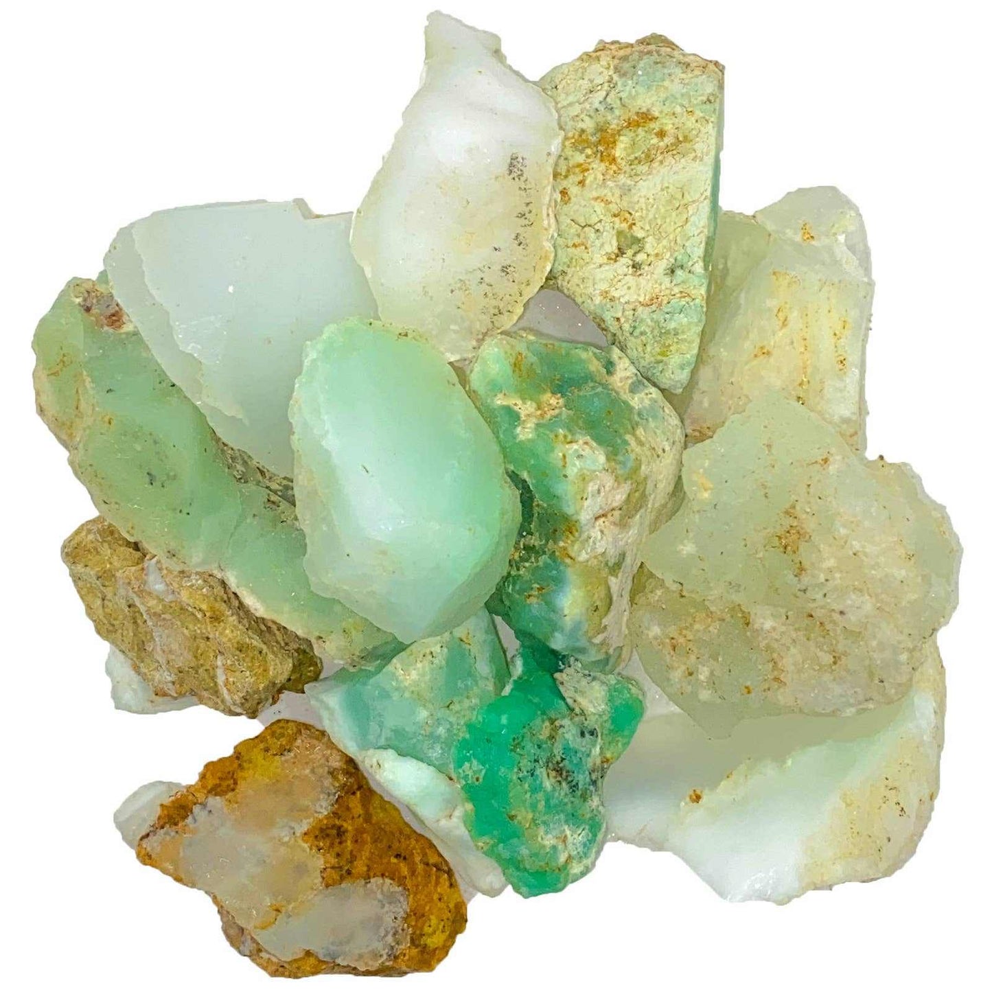 Rough White Lime Chrysoprase – Raw Stone from Indonesia