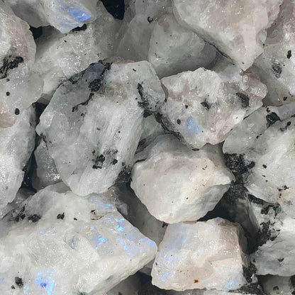 Rough Rainbow Moonstone – A+ Grade Raw Stone from India