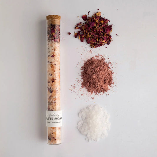 Rose Sandalwood Aromatherapy Bath Soak For Balance