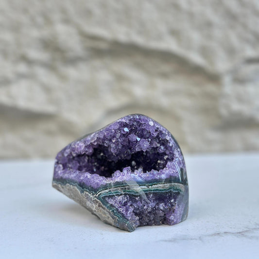 Uruguayan Druzy Amethyst Geode – 1.8 lb, 4.5 Inches