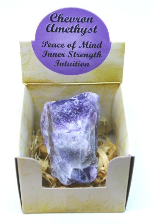 Chevron Amethyst - Rough Gift Box