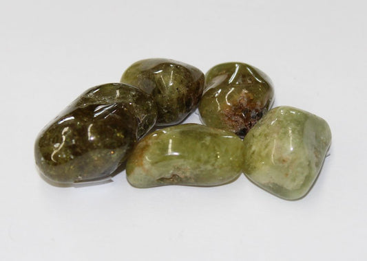 Green Garnet Tumbled Pakistan