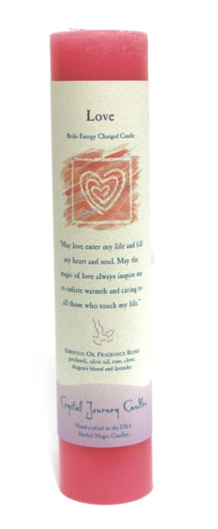 Love Reiki Pillar Candle