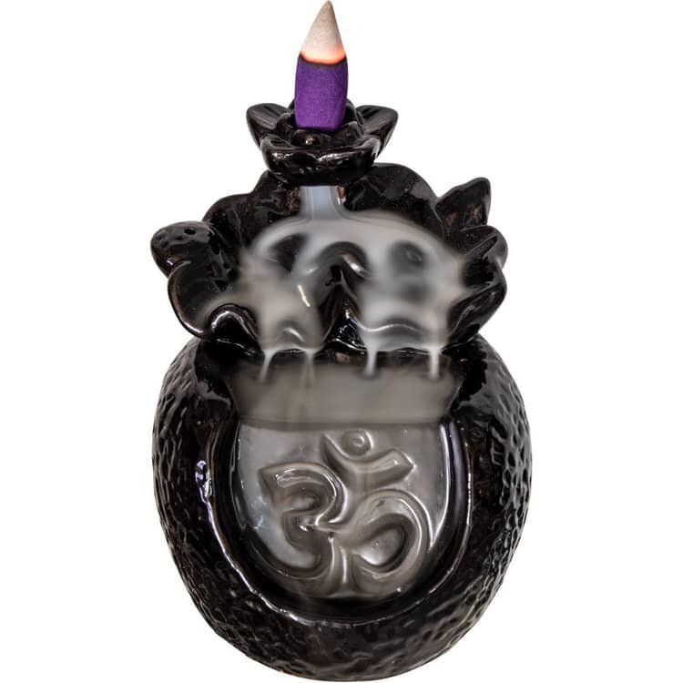 Om Waterfall Backflow Burner