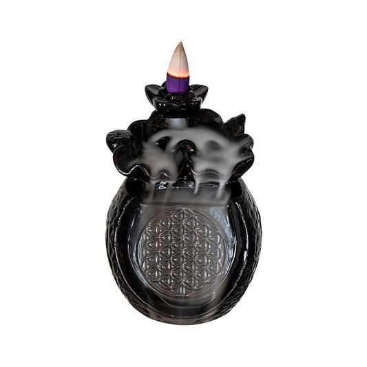 Ceramic Flower of Life Waterfal
