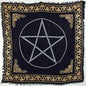 Gold Border Pentagram Altar Cloth