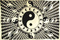 White & Black Yin Yang Tapestry