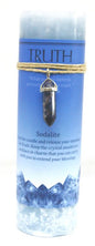 Truth Pillar Candle w/Sodalite