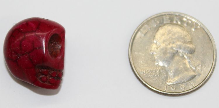 Howlite Skull Beads Large