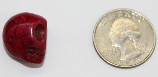 Howlite Skull Beads Large