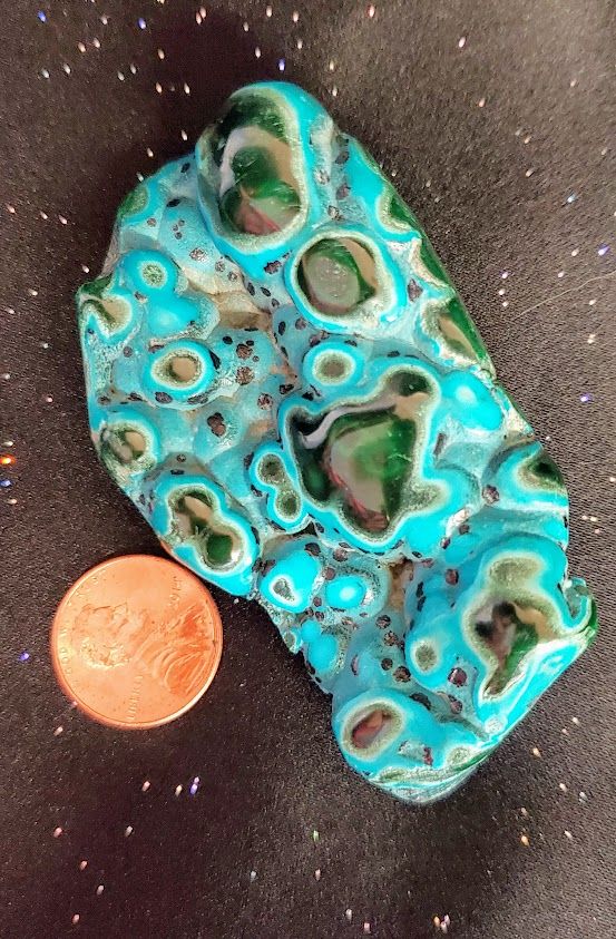 Azurite/Malachite Polished Flat