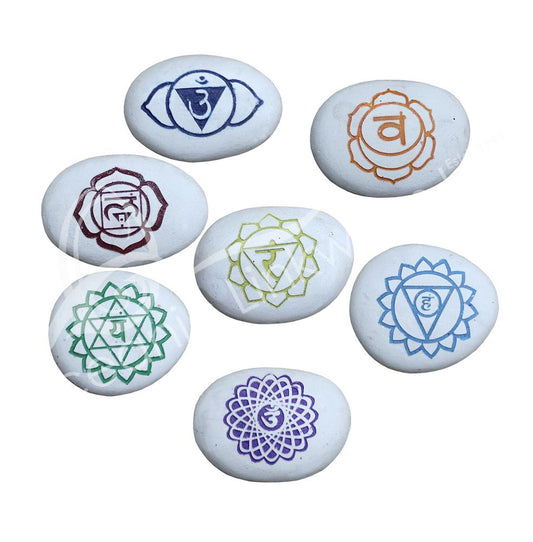 Chakra Palm Stone (Set of 7)