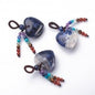 Sodalite Heart Pendant w/Chakra