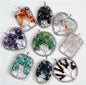 Assorted Gemstone Tree of Life Necklace