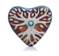 Mini Raku Heart - Tree of Life