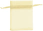 Yellow Organza Drawstring Bag