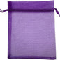 Purple Organza Drawstring Bag