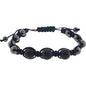 Adjustable Macrame Magnetic Hematite Bracelet