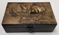 Golden Rose Antique Wood Box