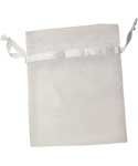 Small White Organza Pouch