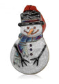 Raku Snowman Ornament