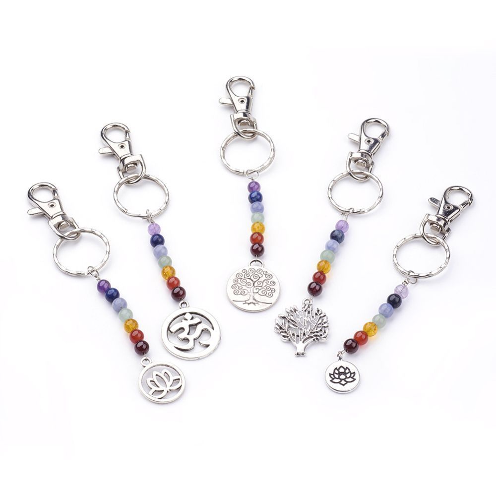 Chakra Om Keychain
